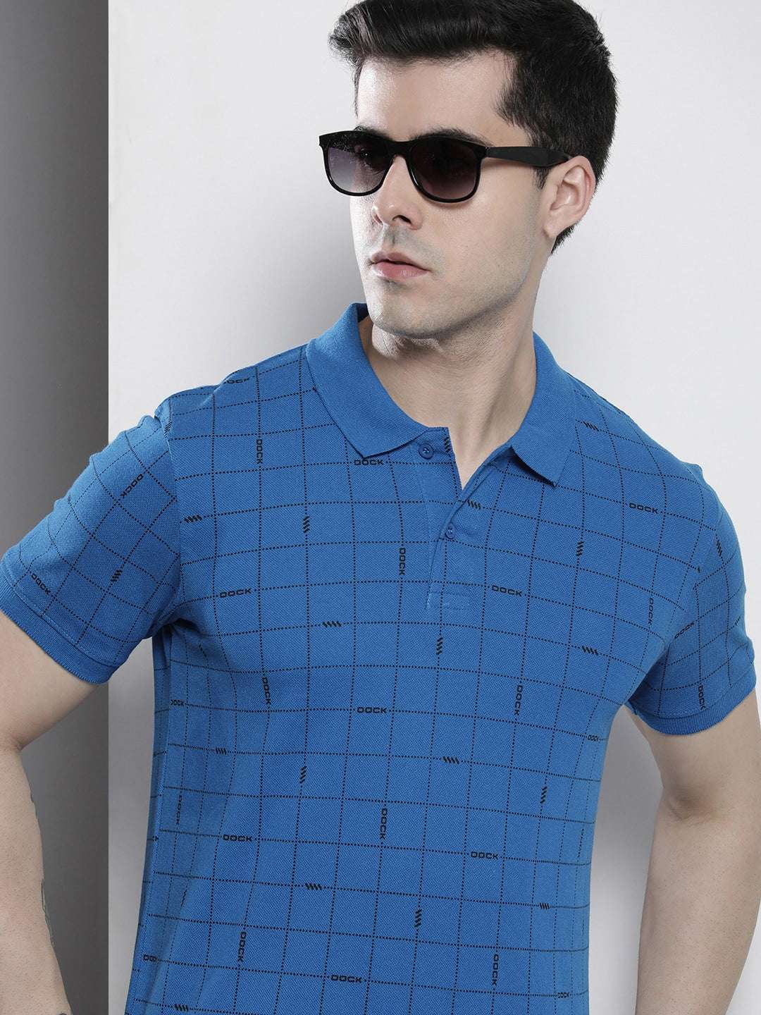 Shop Men Checkered Tee Online.