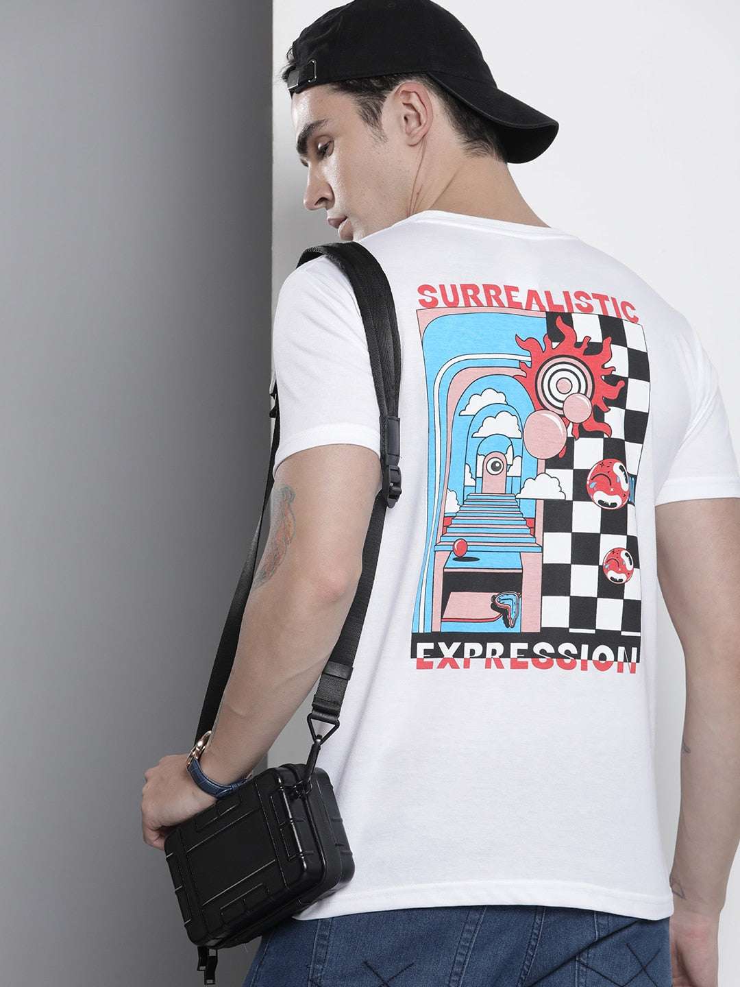 Shop Men Back Printed T-shirt Online.