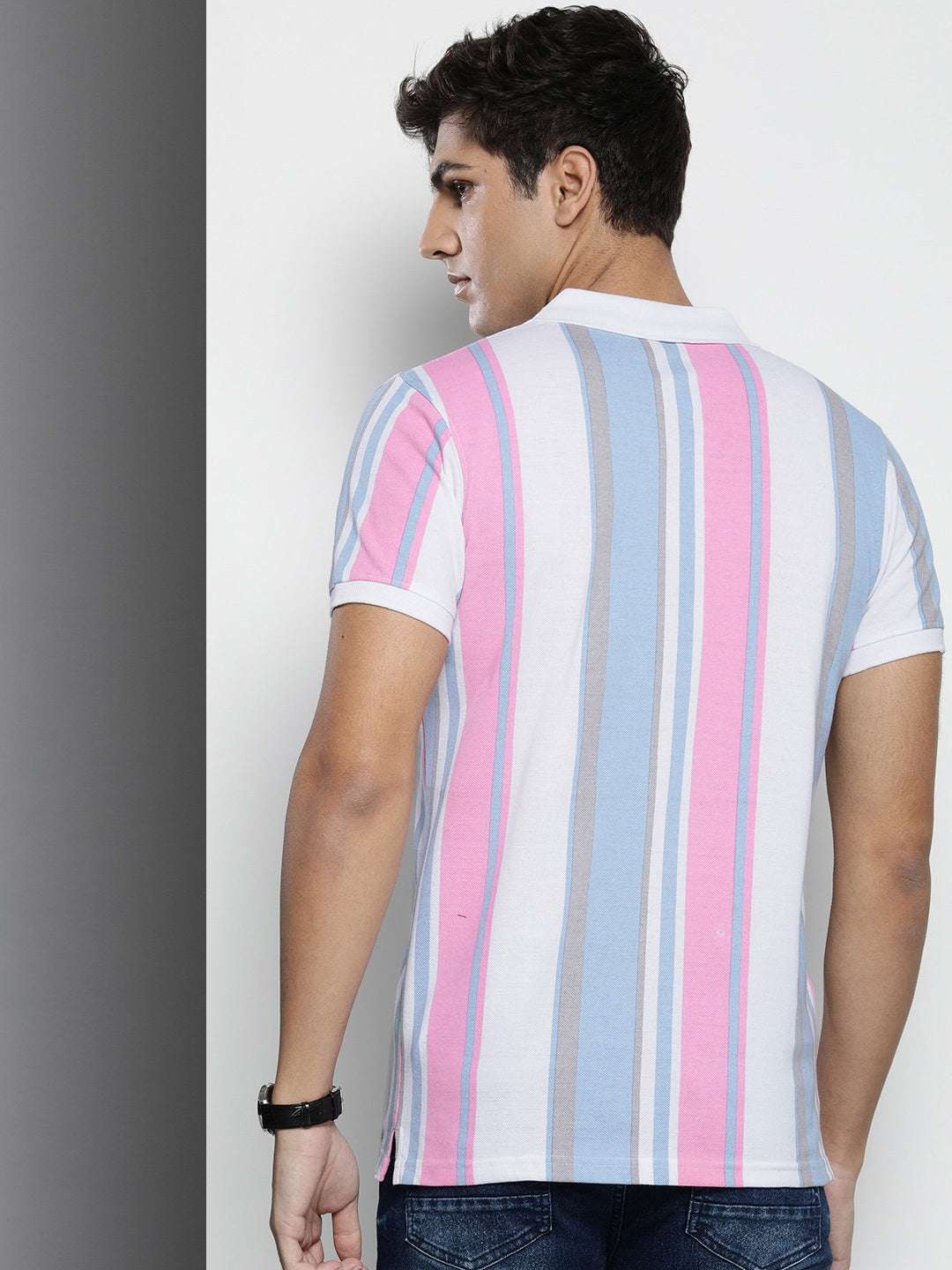 Shop Men Striped T-Shirt Online.