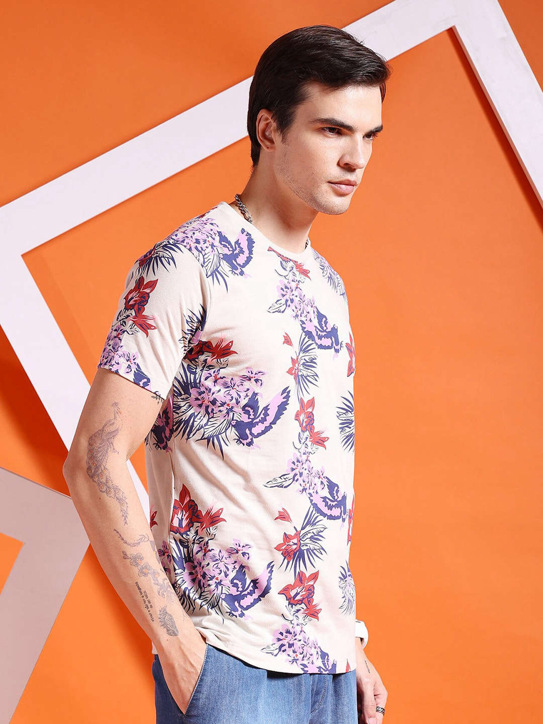 Shop Men Printed T-Shirt Online.