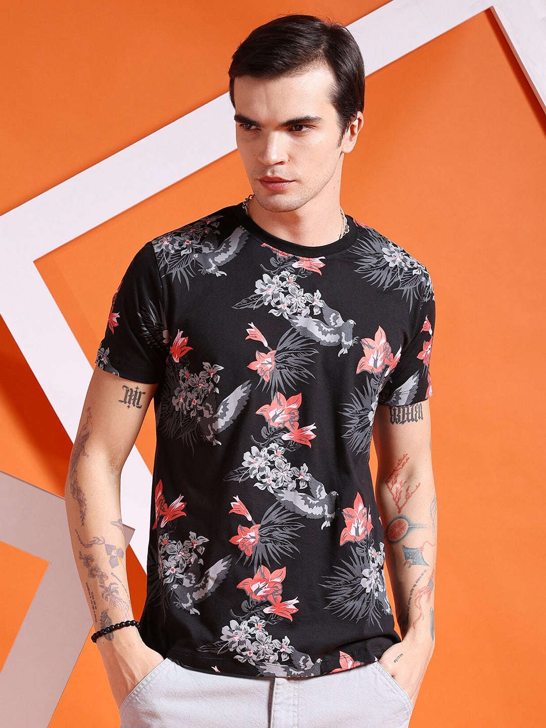 Shop Men Printed T-Shirt Online.