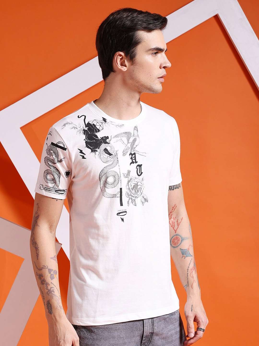 Shop Men Graphic T-shirt Online.