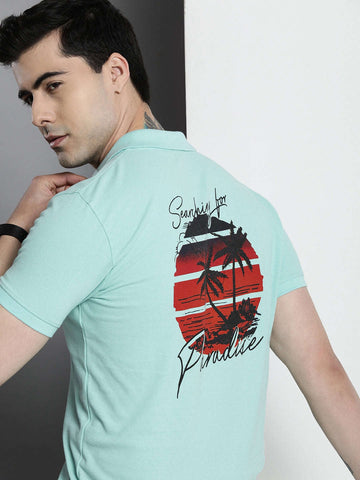 Shop Men Back Printed T-Shirt Online.