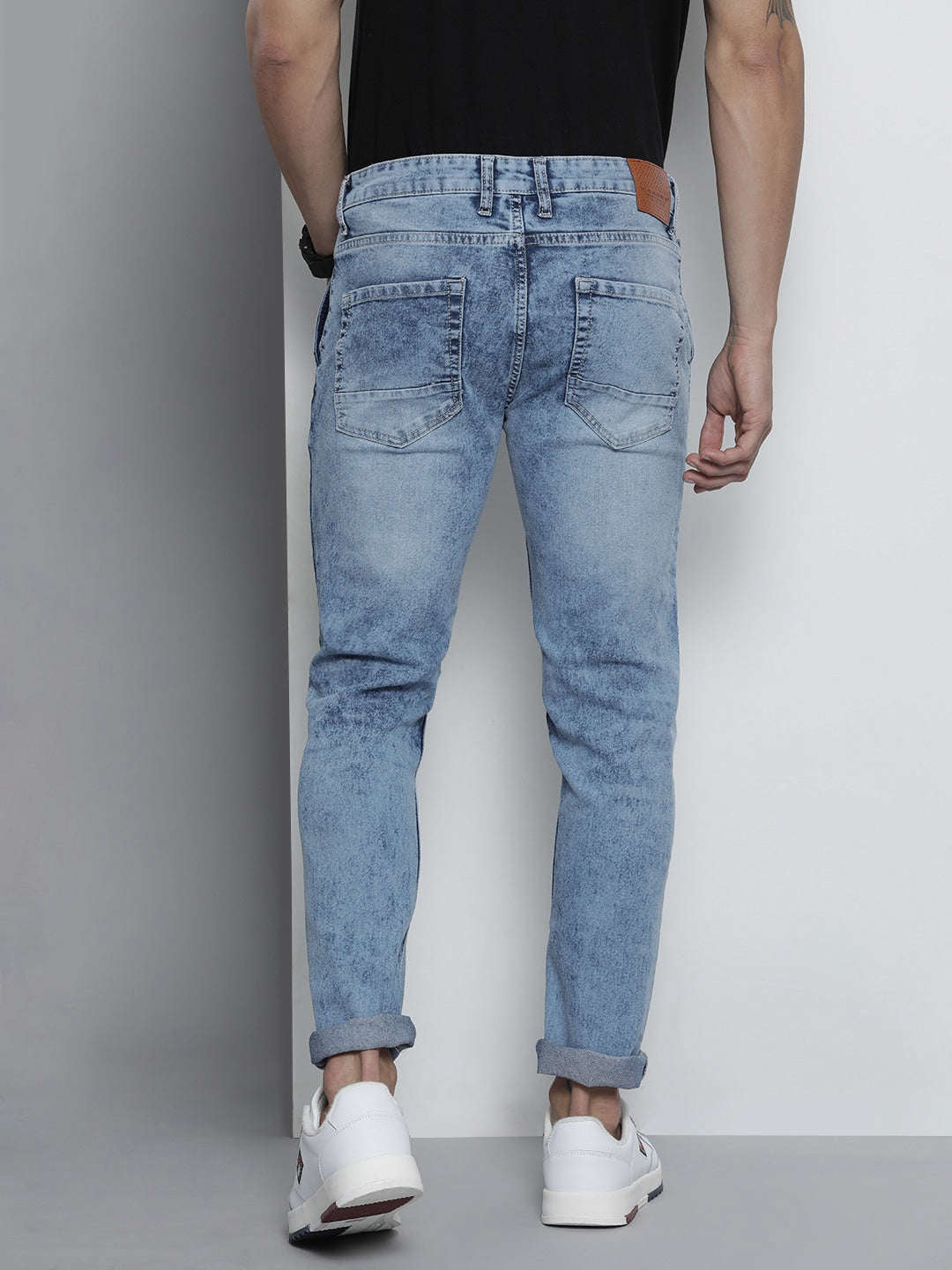 Shop Men Solid Denim Online.