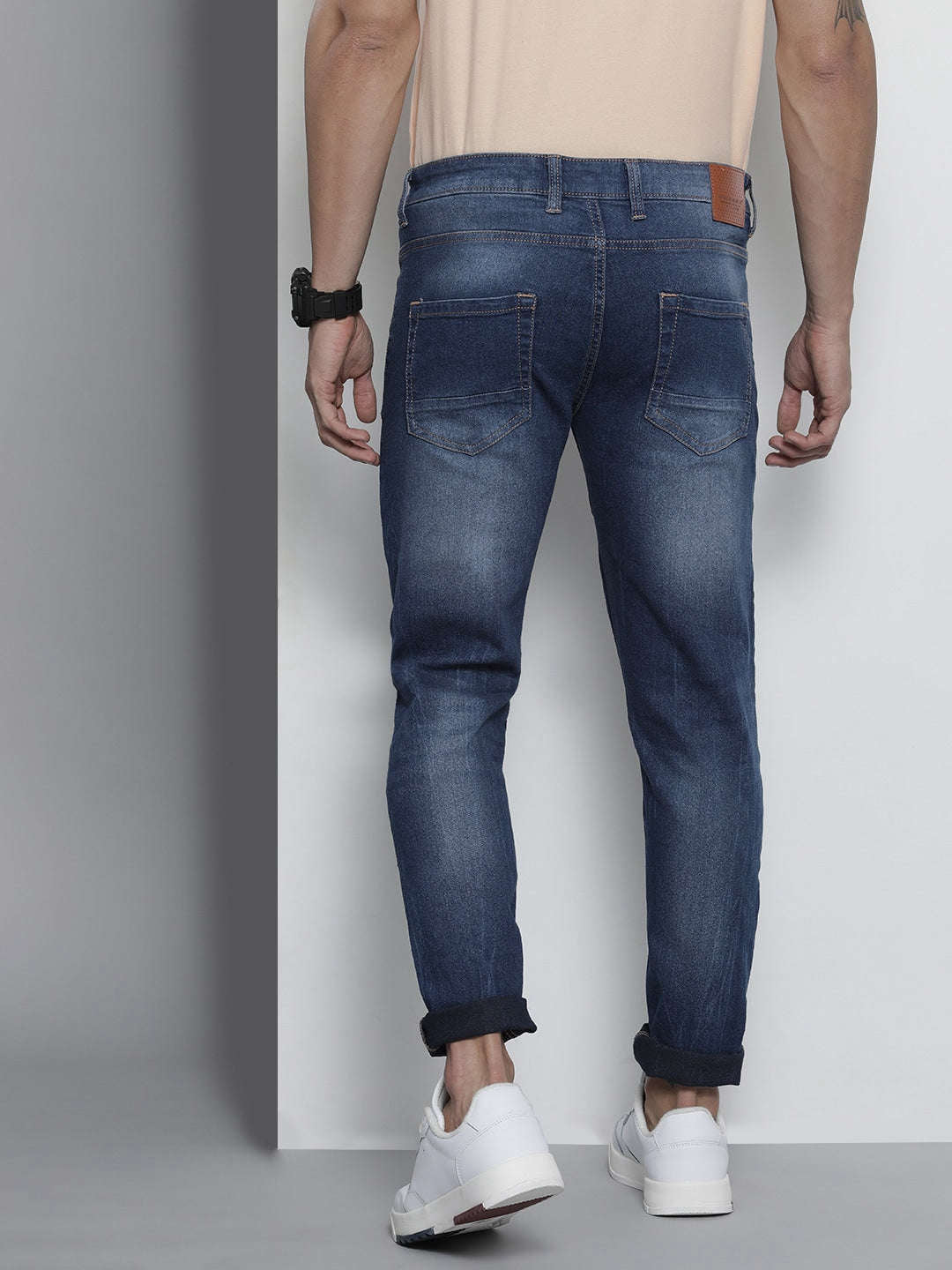 Shop Men Solid Denim Online.