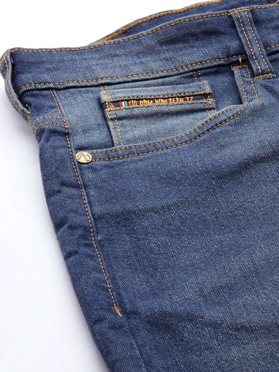 Shop Men Solid Denim Online.