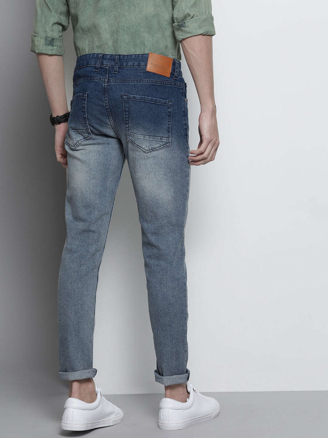 Shop Men Solid Denim Online.