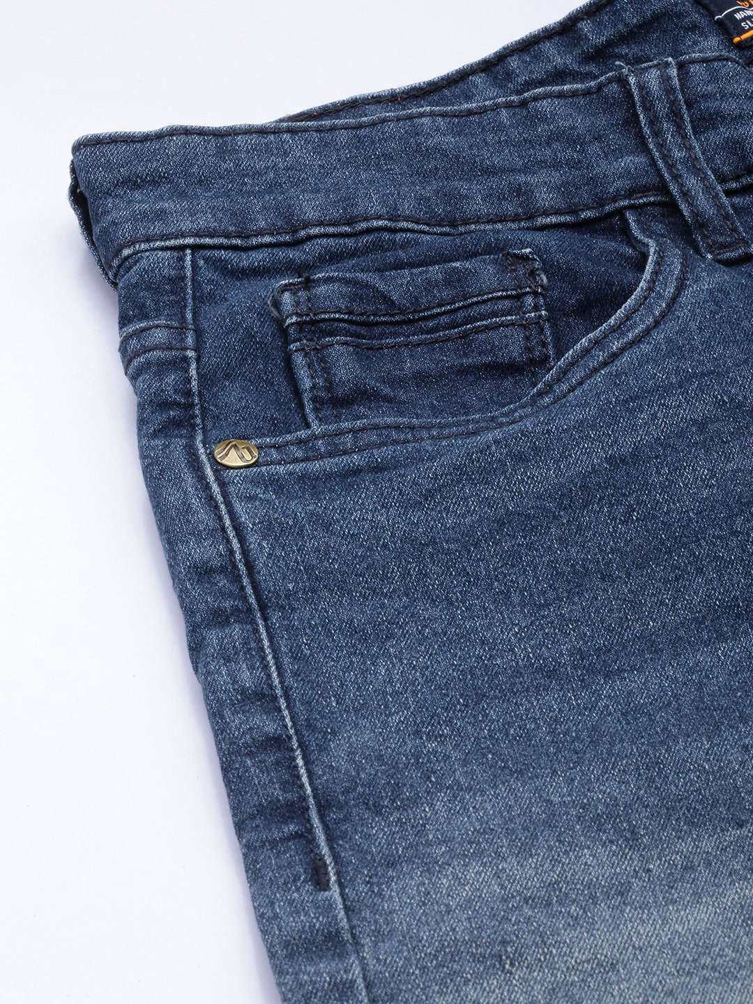 Shop Men Solid Denim Online.