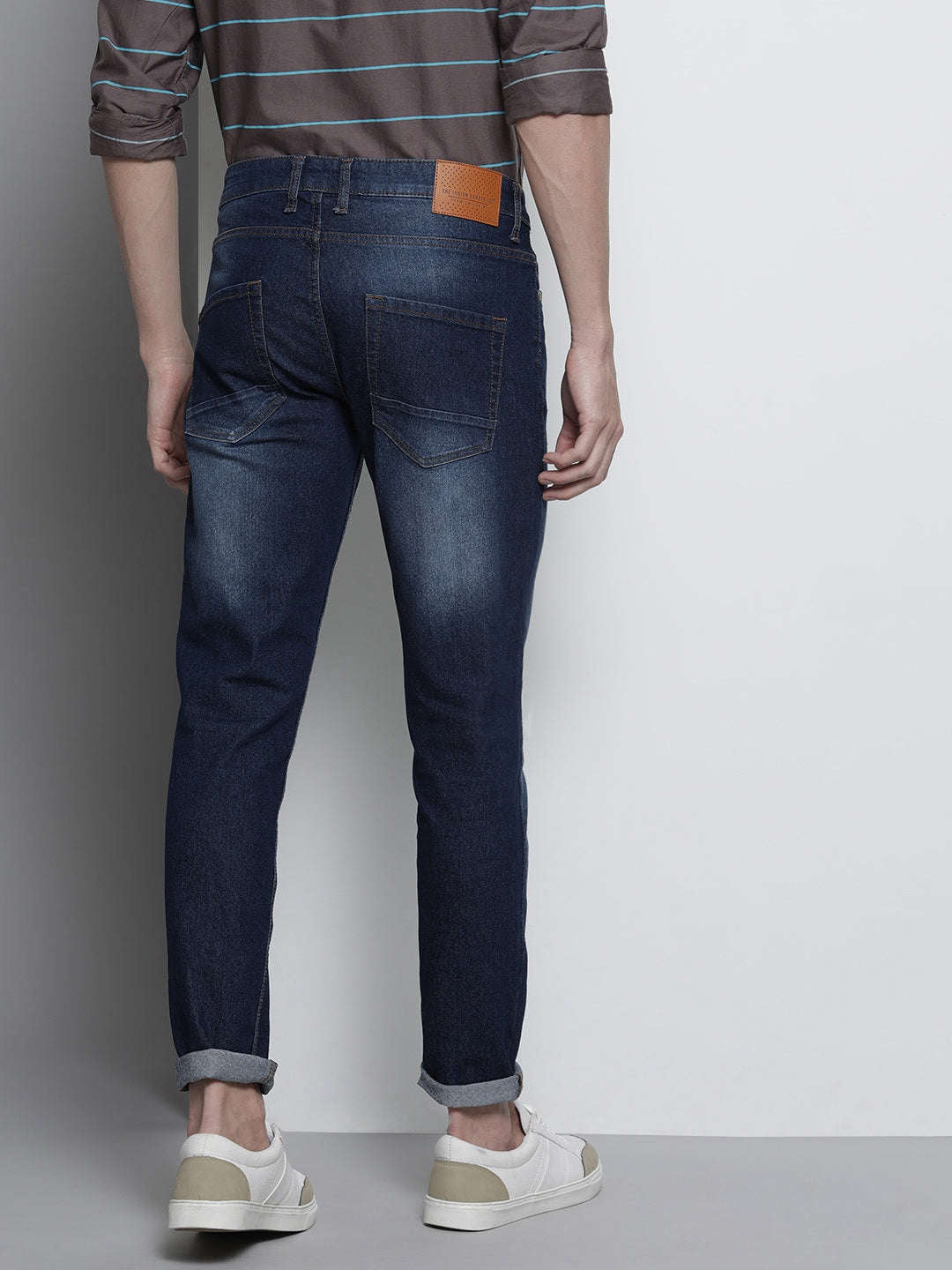 Shop Men Solid Denim Online.