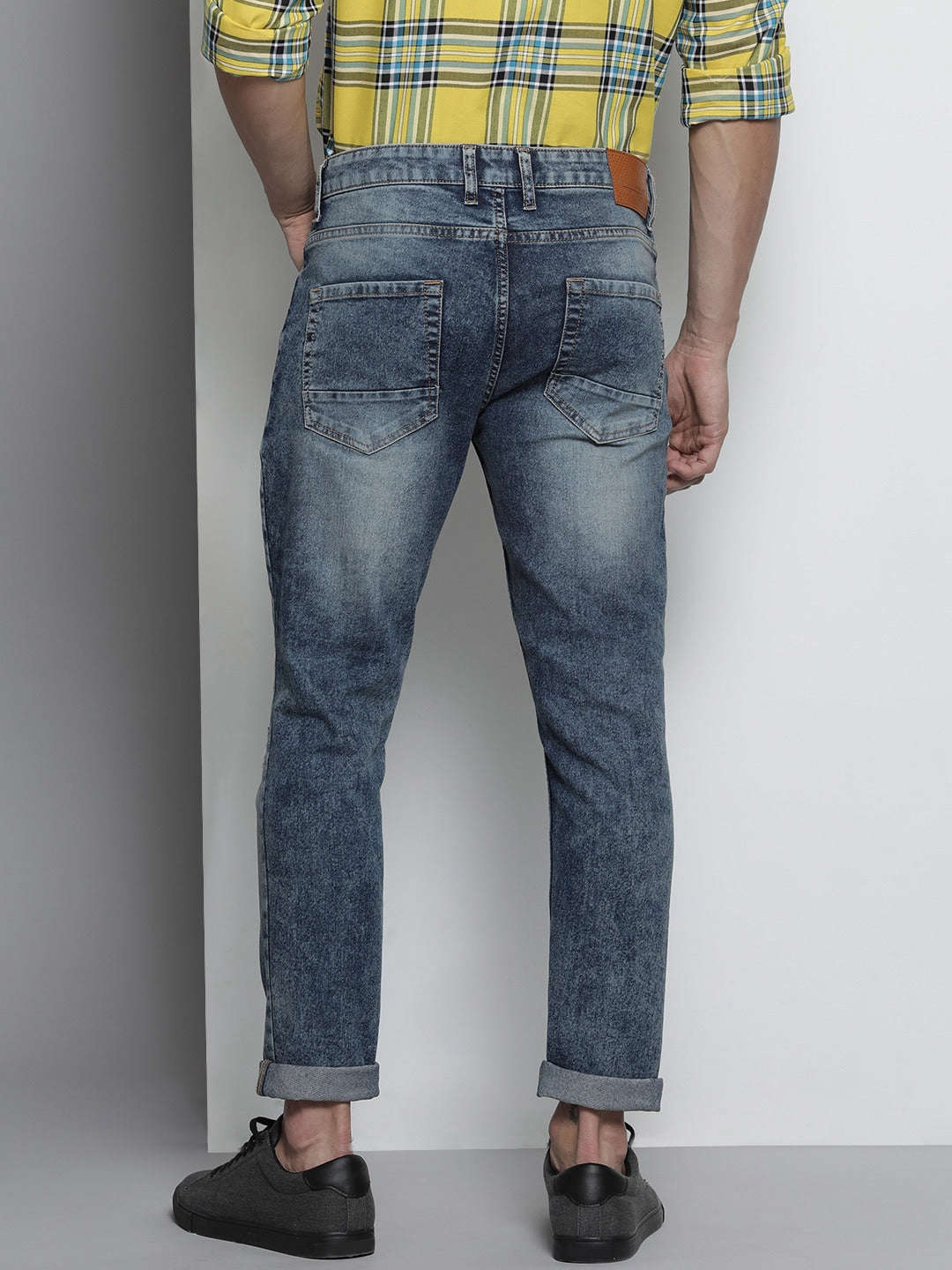 Shop Men Solid Denim Online.