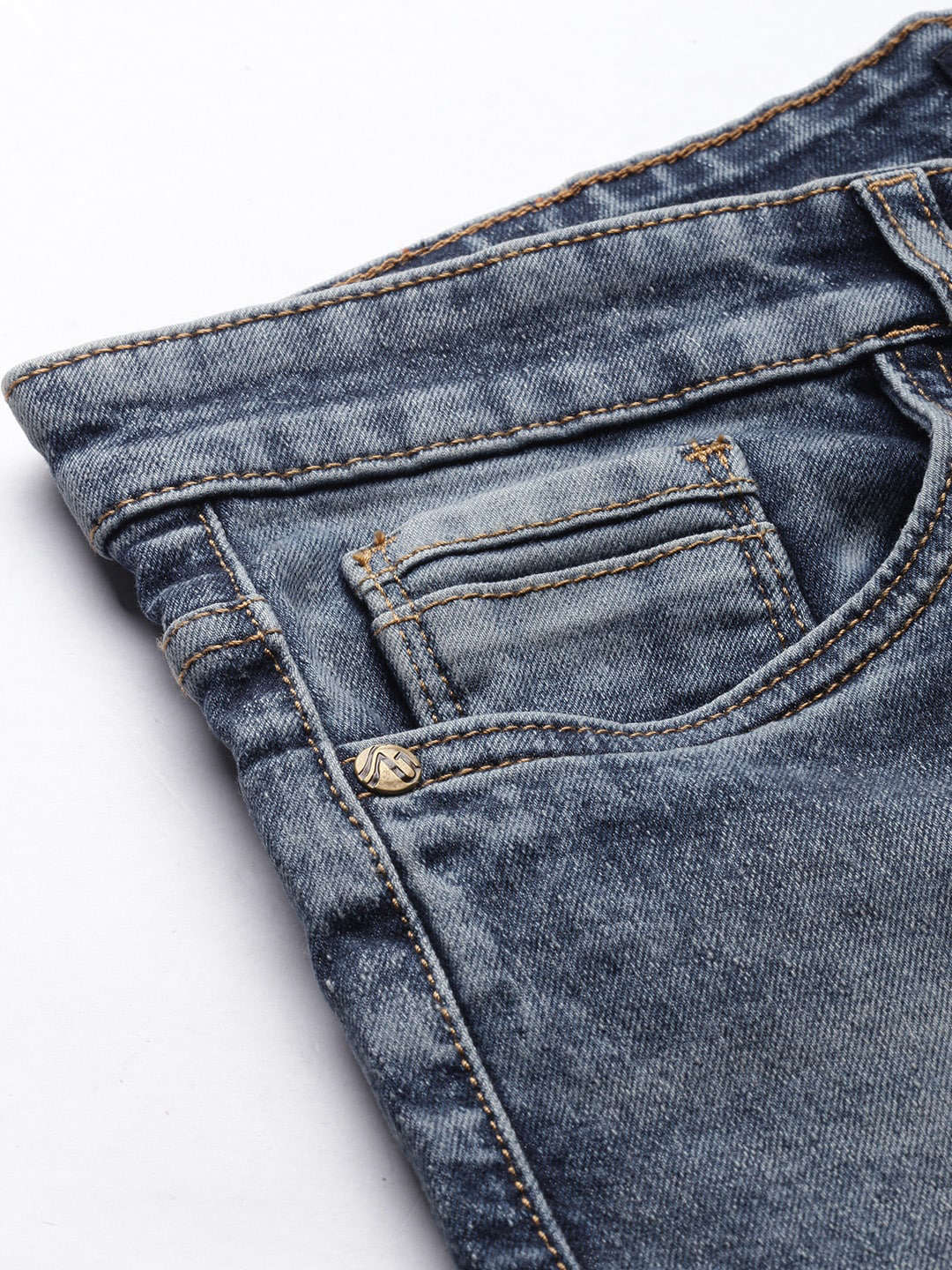 Shop Men Solid Denim Online.