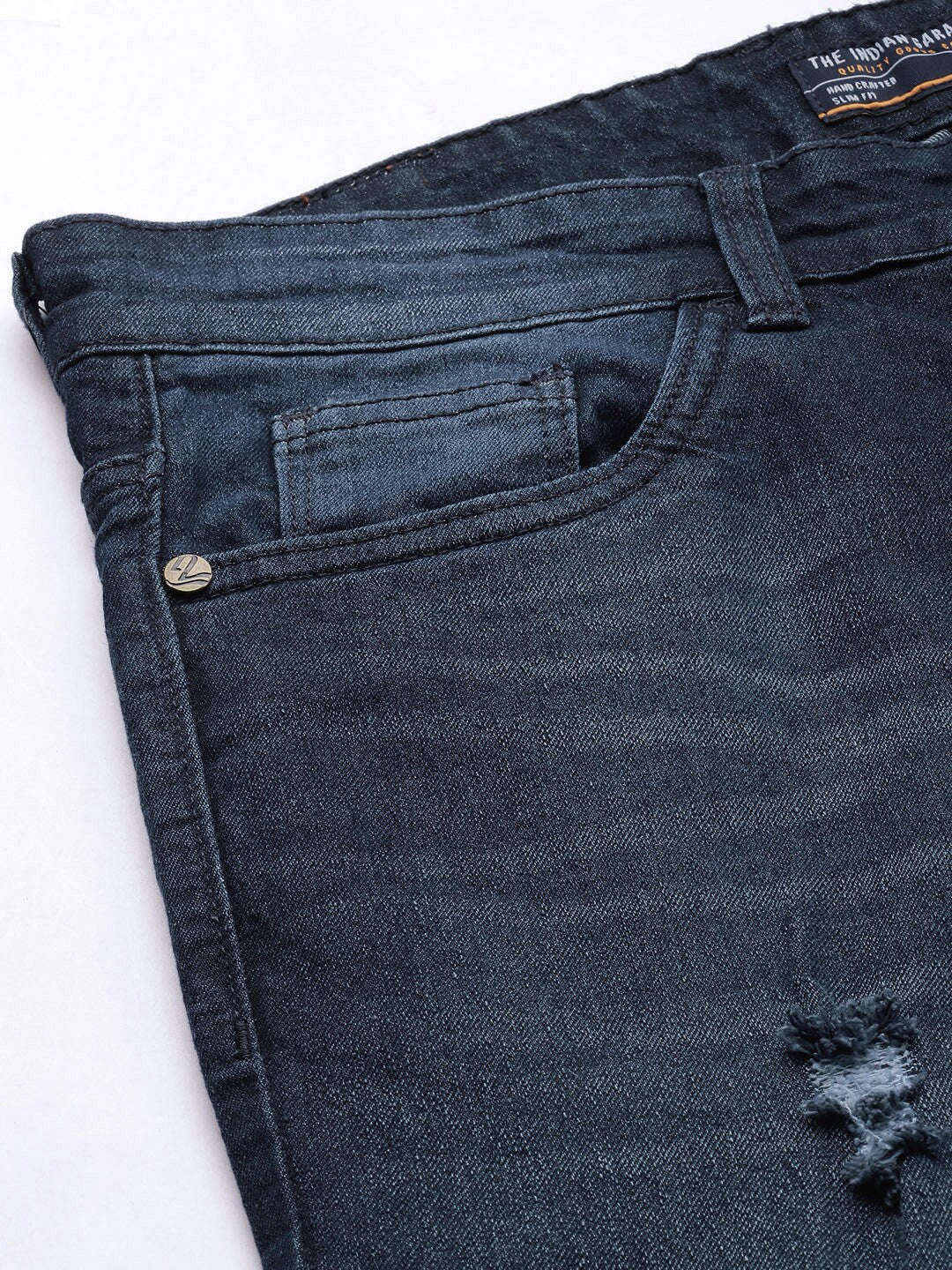 Shop Men Solid Denim Online.