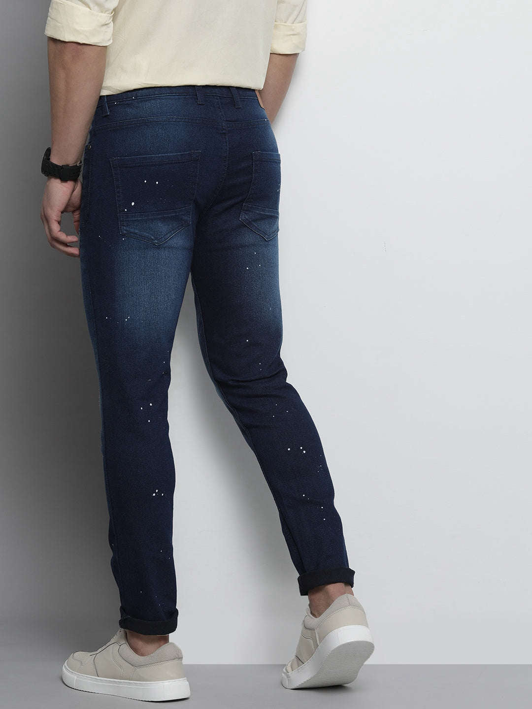 Shop Men Placement Printed Jeans Online.