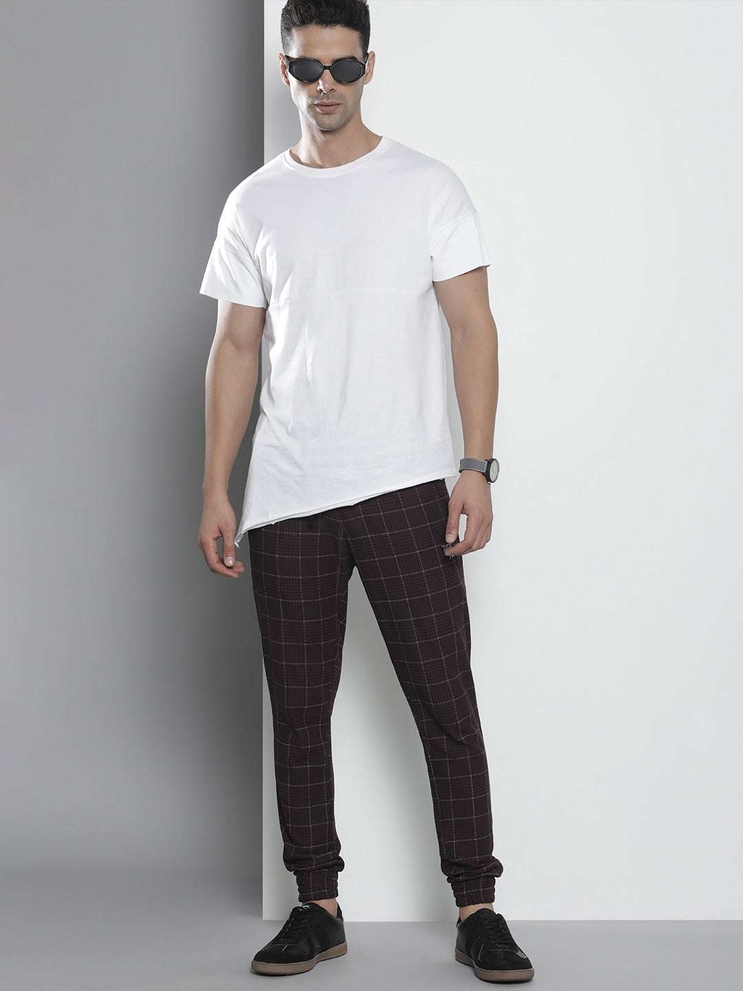 Shop Men Jogger Checkered Online.