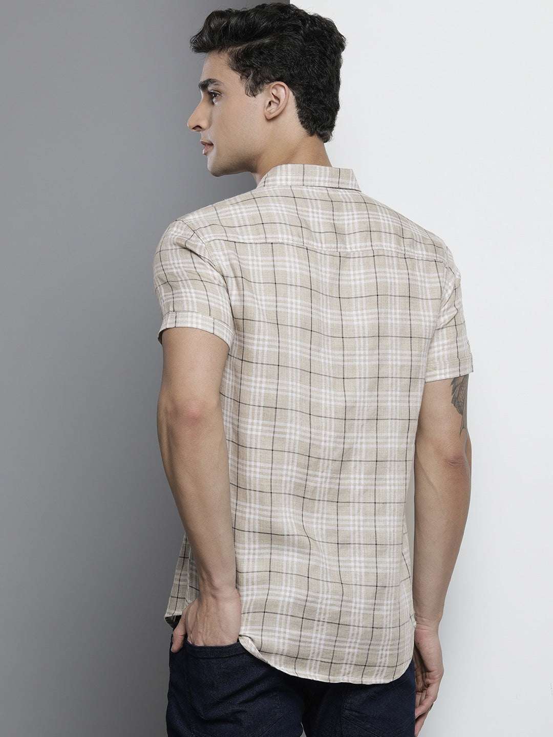 Shop Men Checked Shirt Online.