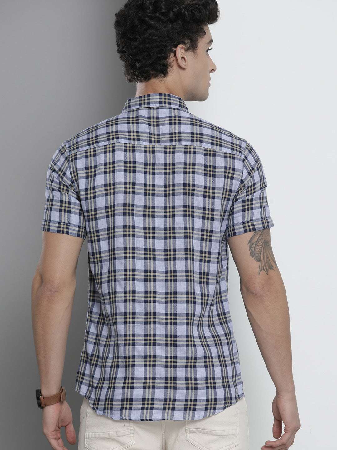 Shop Men Checked Shirt Online.