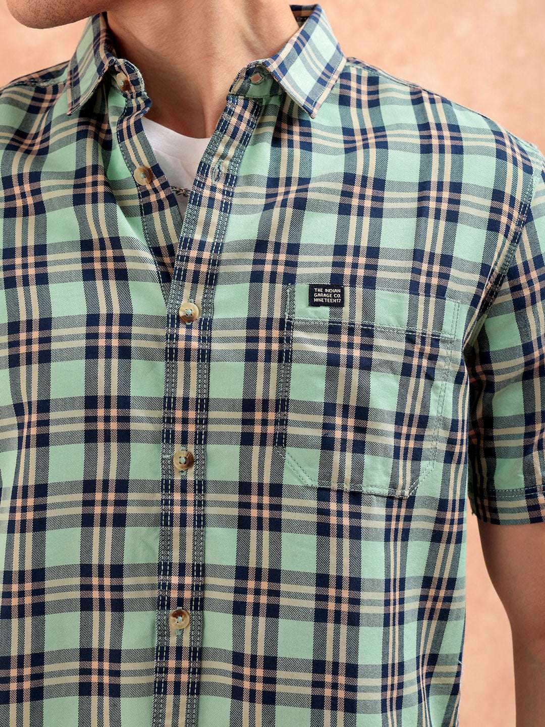 Shop Men Checked Shirt Online.