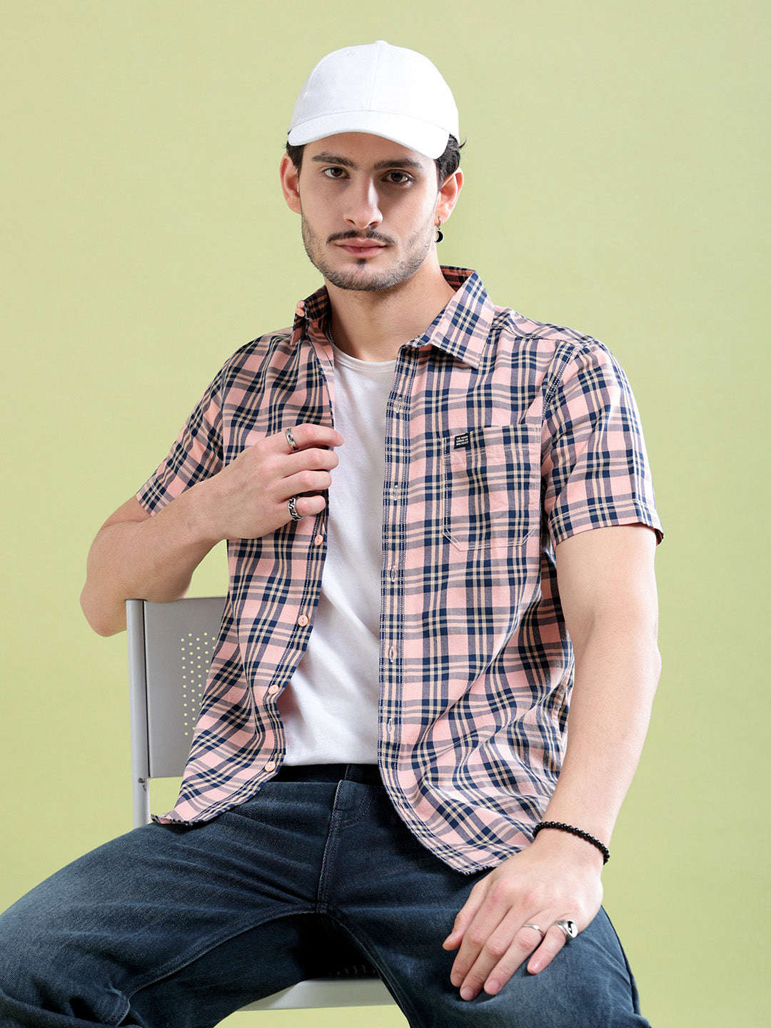 Shop Men Checked Shirt Online.