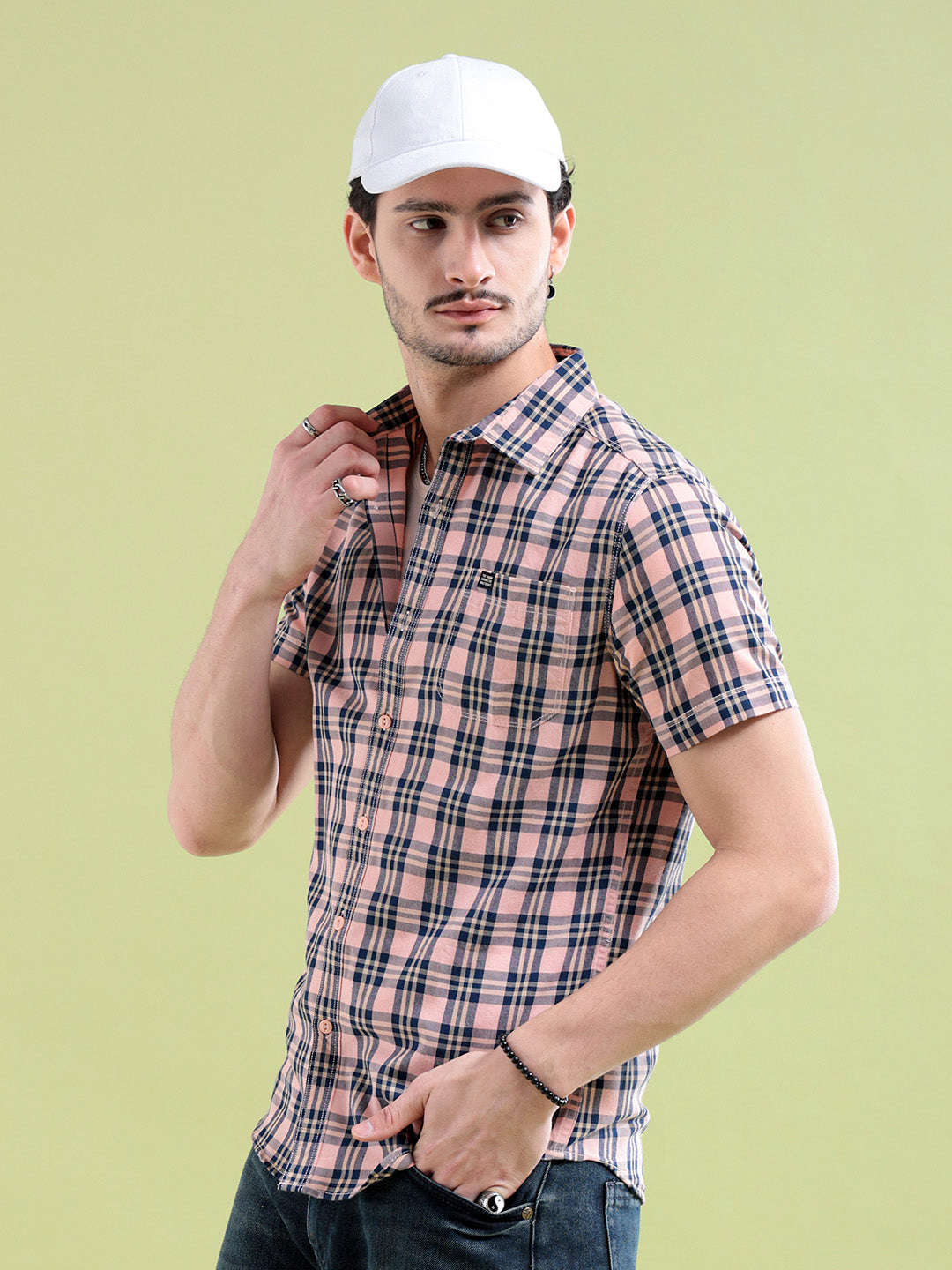 Shop Men Checked Shirt Online.