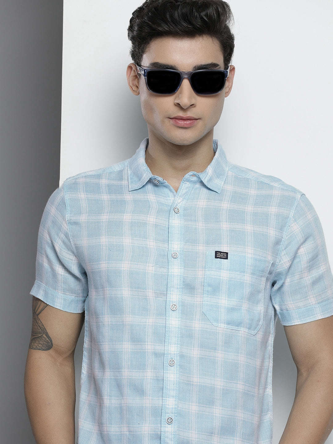 Shop Men Checked Shirt Online.