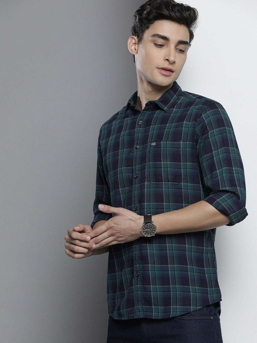 Shop Men Checkered Shirt Online.