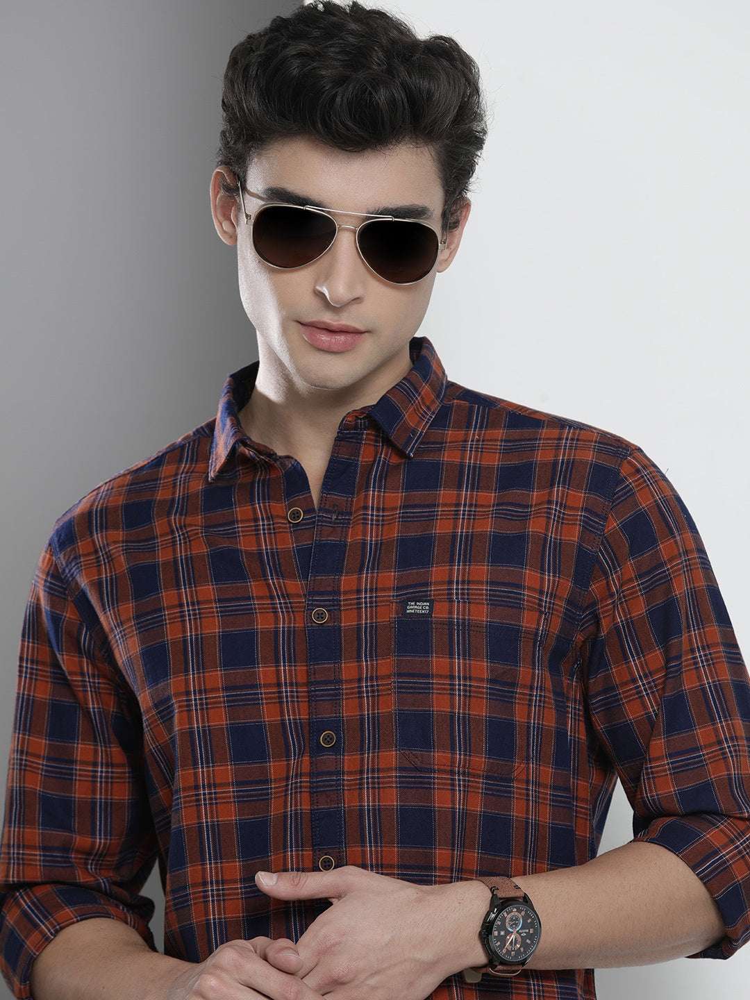 Shop Men Checkered Shirt Online.