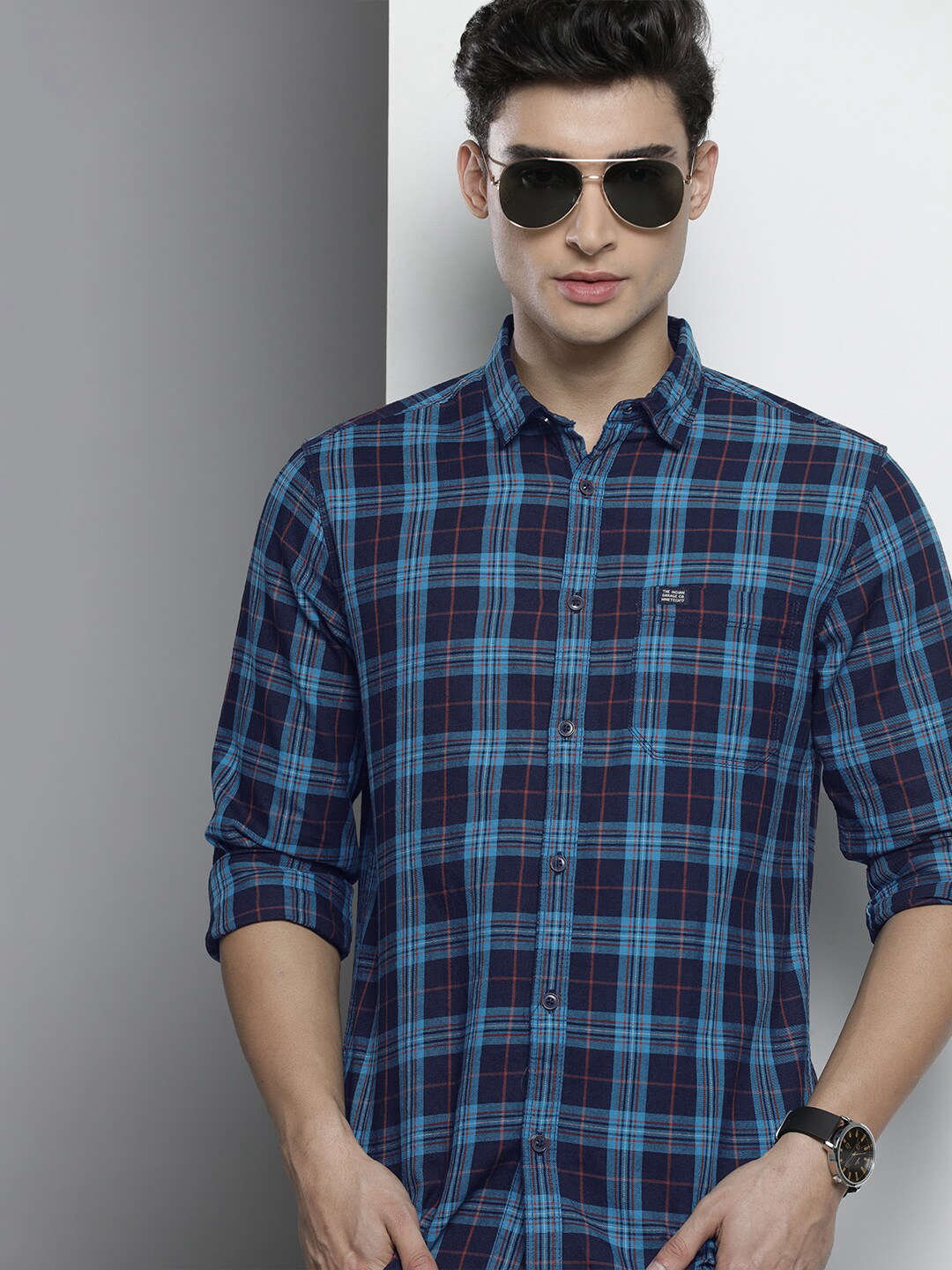 Shop Men Checkered Shirt Online.