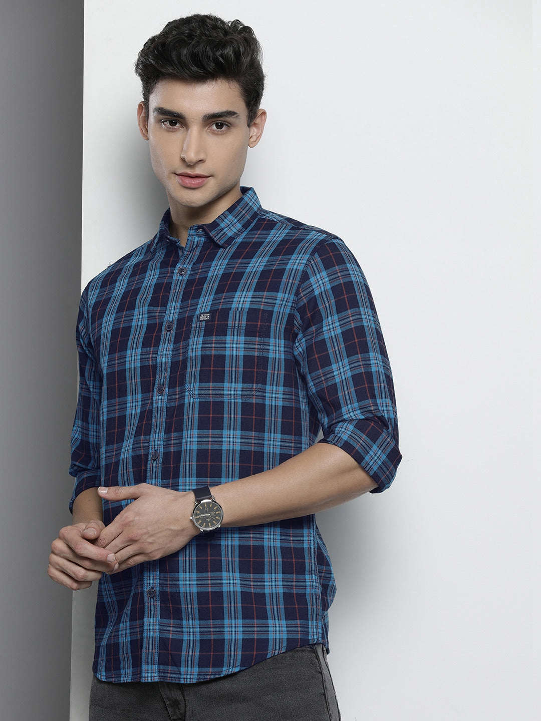 Shop Men Checkered Shirt Online.