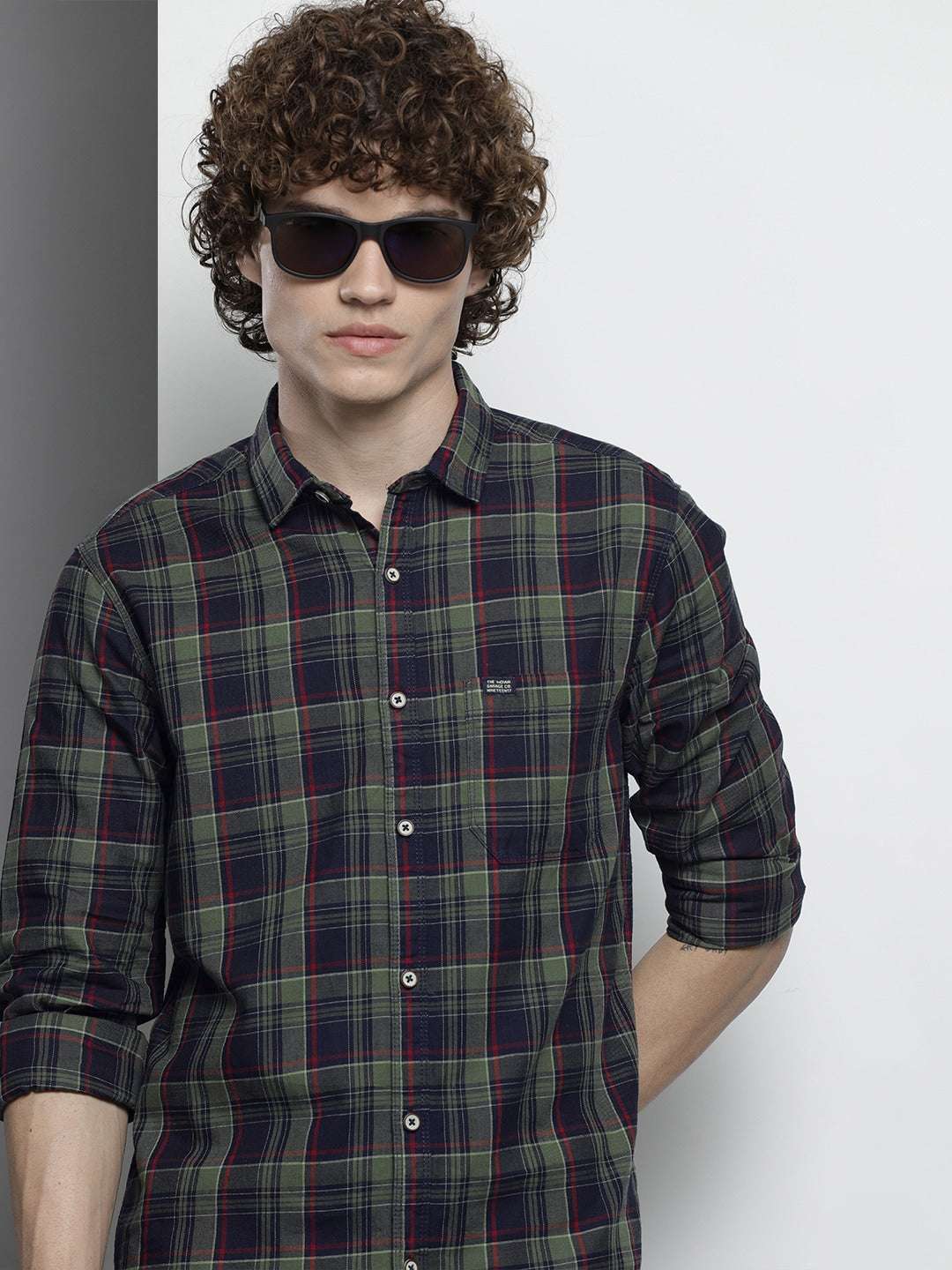 Shop Men Checked Shirt Online.