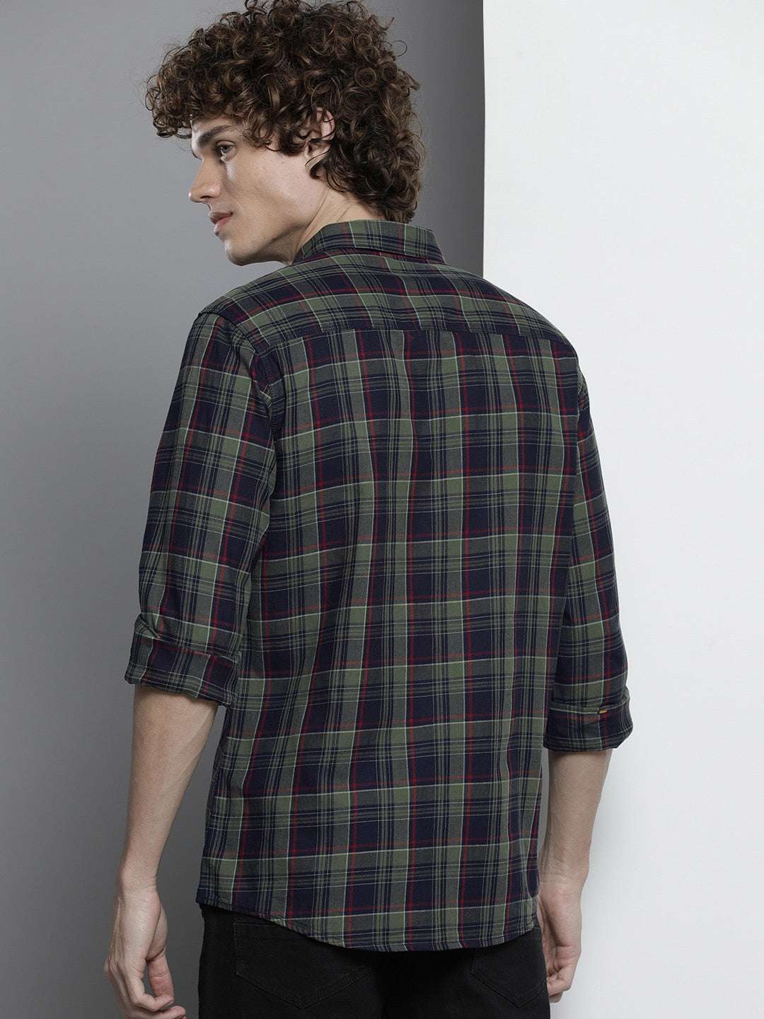 Shop Men Checked Shirt Online.