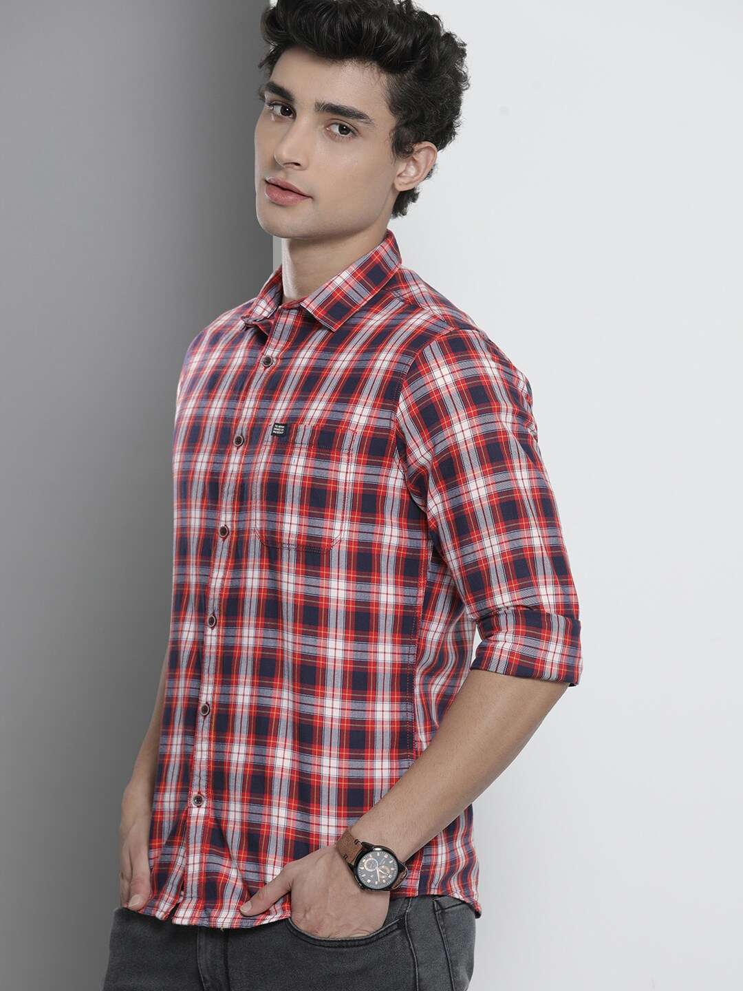 Shop Men Checkered Shirt Online.