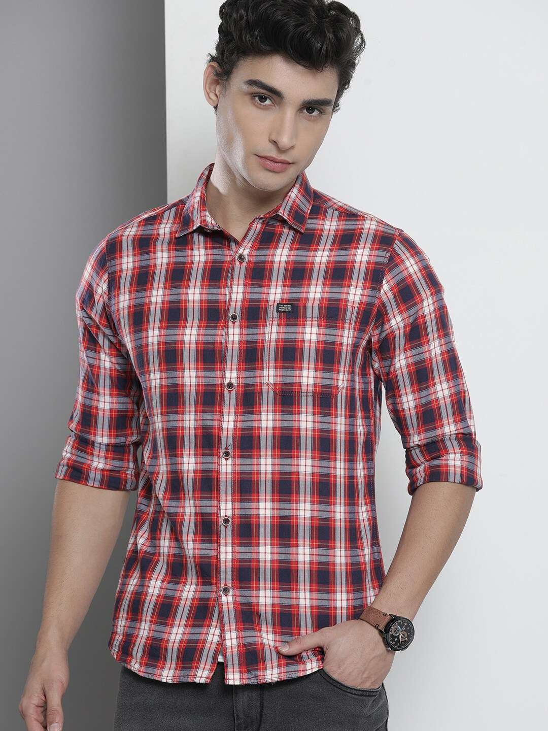 Shop Men Checkered Shirt Online.