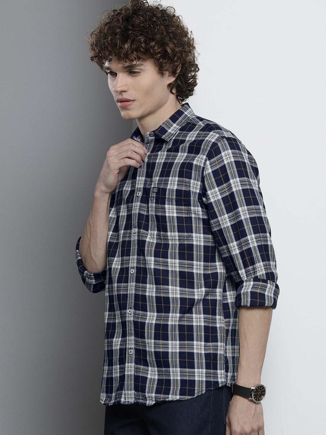 Shop Men Checkered Shirt Online.