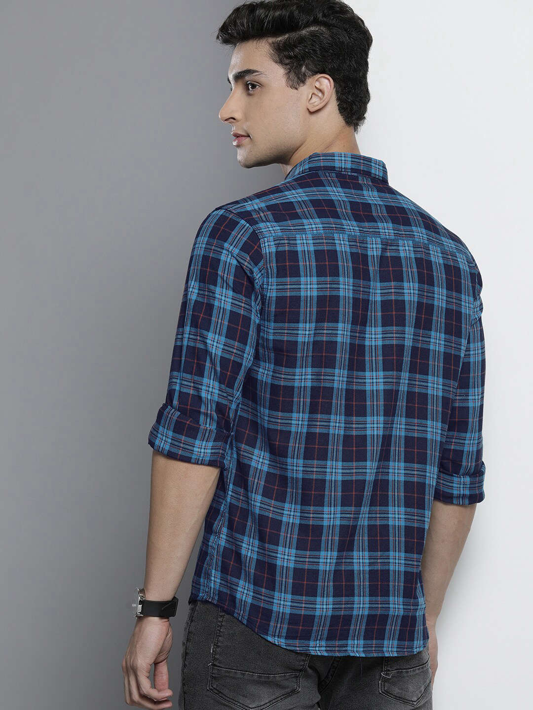 Shop Men Checkered Shirt Online.