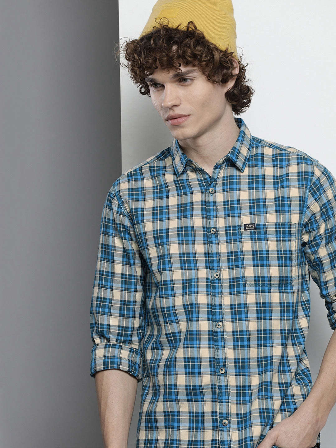 Shop Men Checked Shirt Online.