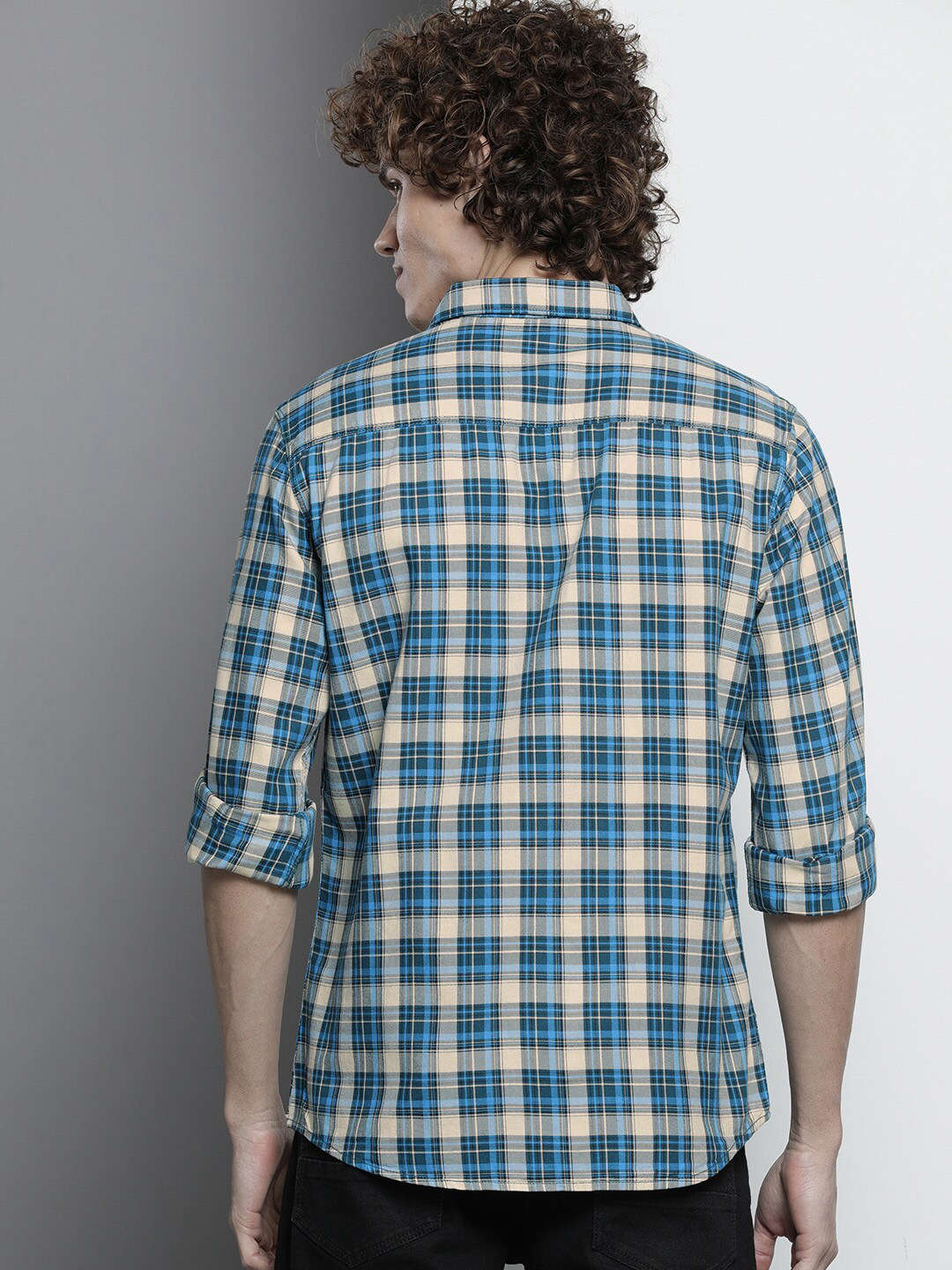 Shop Men Checked Shirt Online.