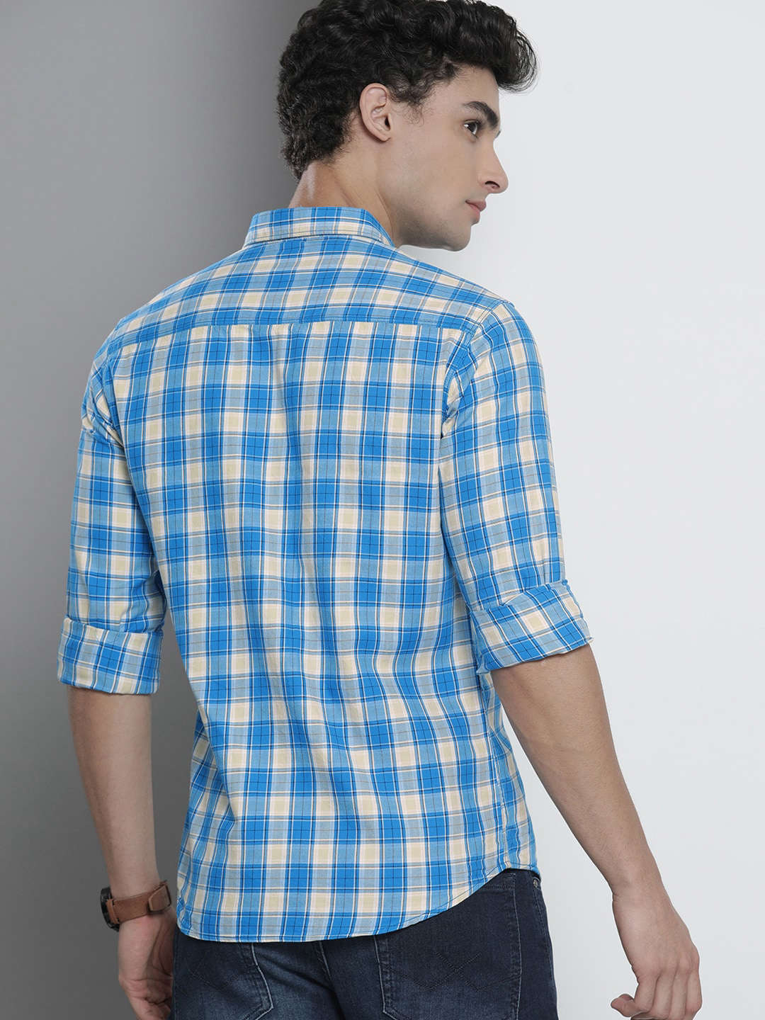 Shop Men Checked Shirt Online.