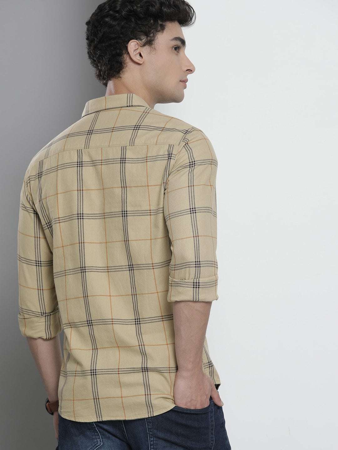 Shop Men Checked Shirt Online.