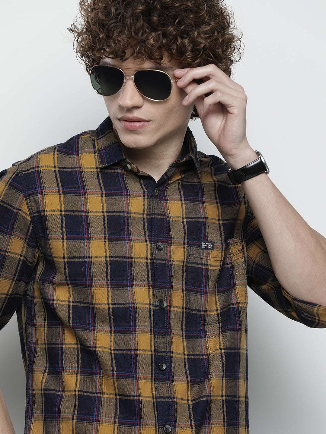 Shop Men Checked Shirt Online.