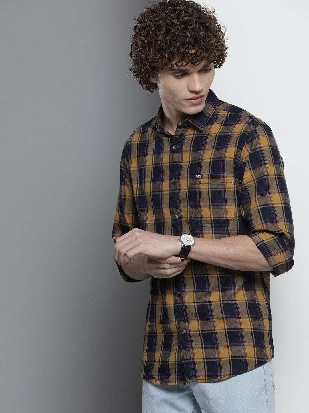 Shop Men Checked Shirt Online.