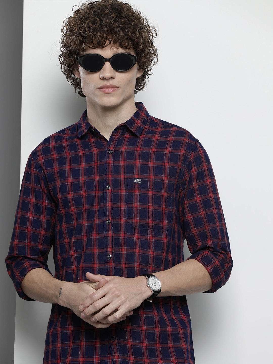 Shop Men Checked Shirt Online.