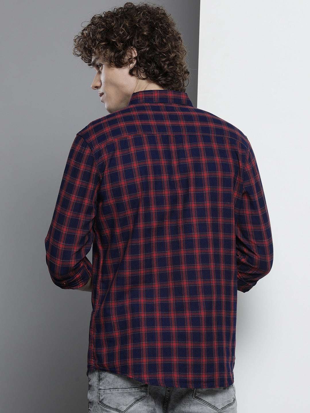 Shop Men Checked Shirt Online.