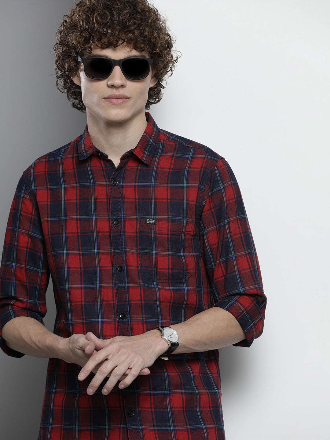 Shop Men Checked Shirt Online.