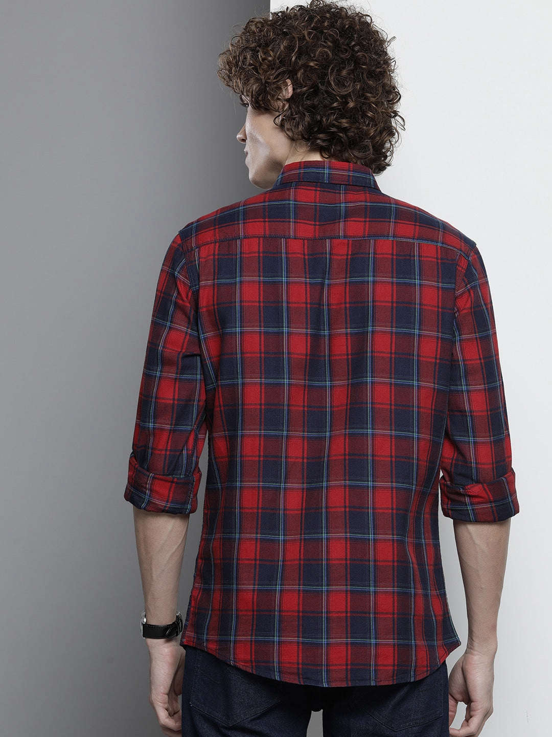 Shop Men Checked Shirt Online.