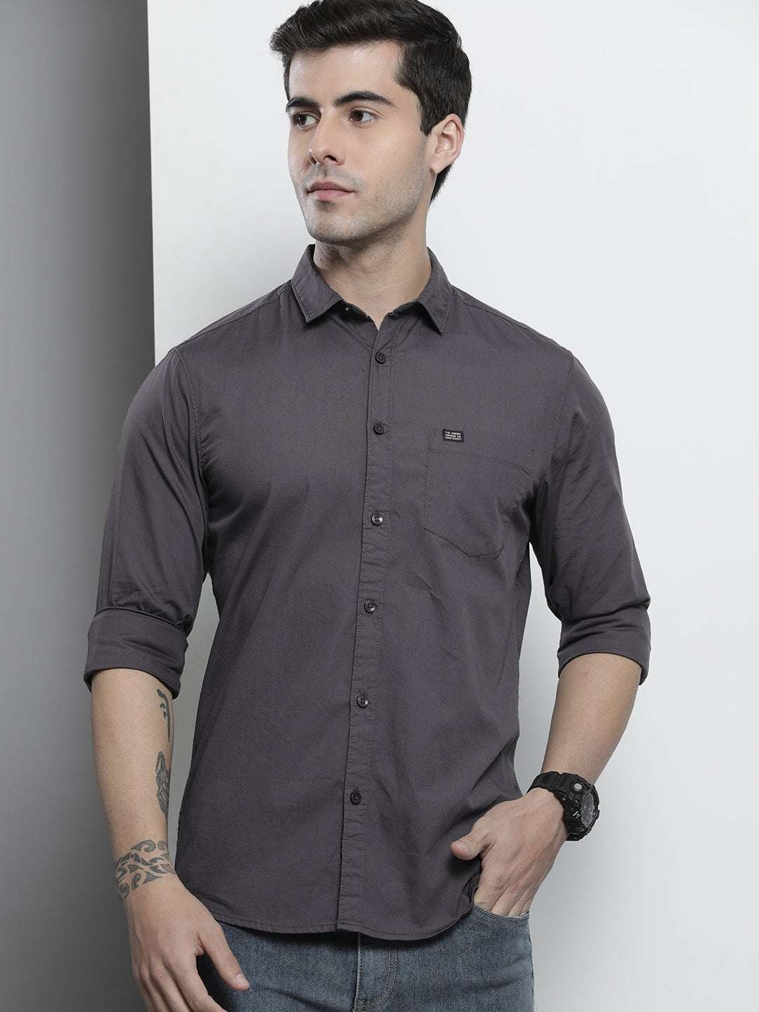 Shop Men Solid Shirt Online.