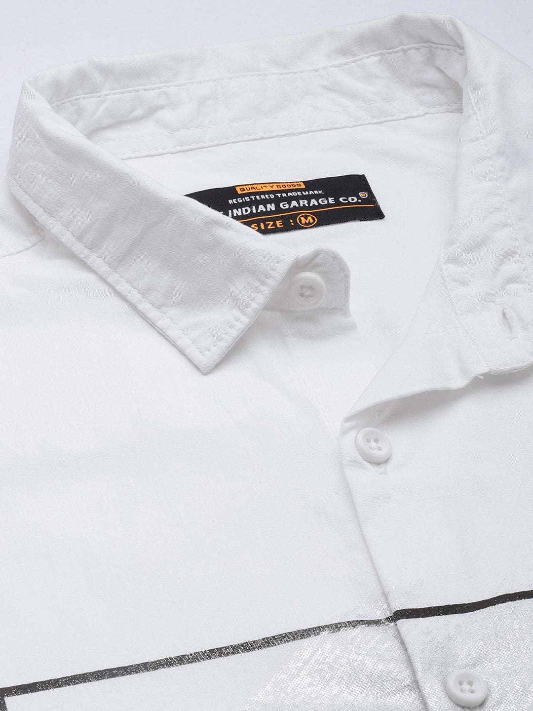 Shop Men Placement Printed Poplin Shirt Online.