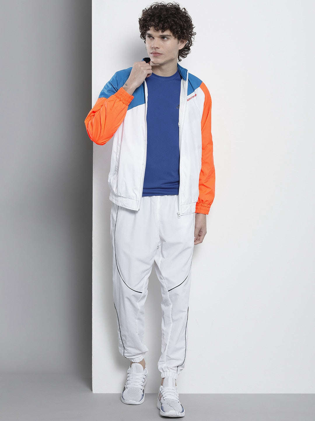 Shop Men Color Block Windcheater Online.