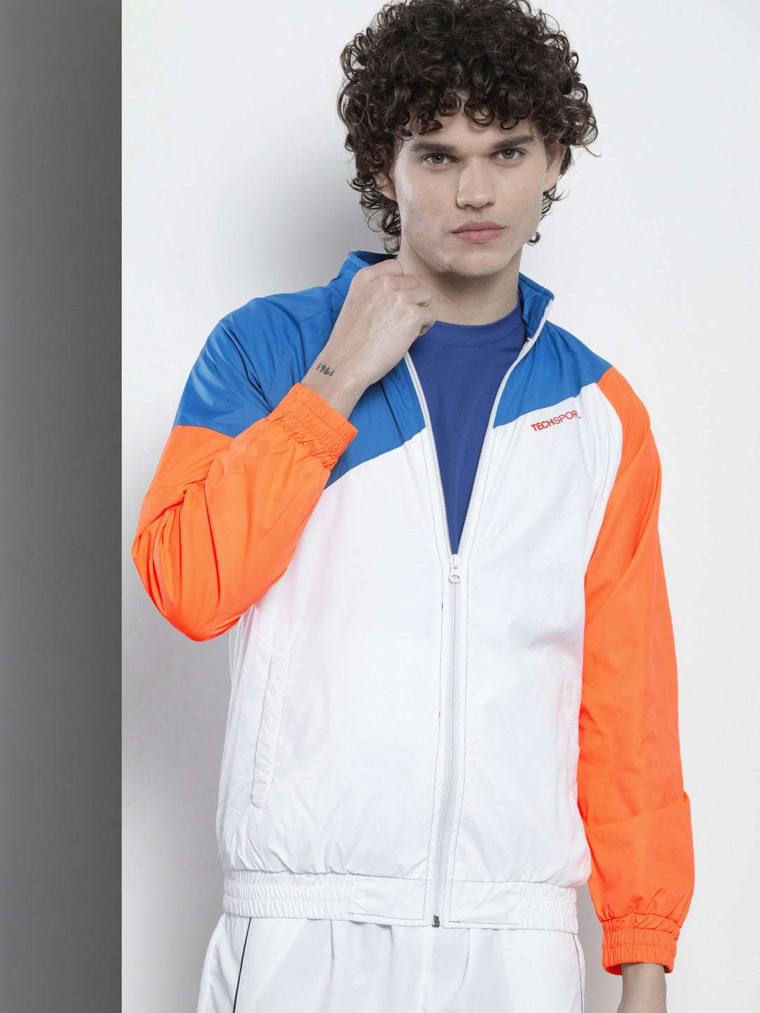 Shop Men Color Block Windcheater Online.