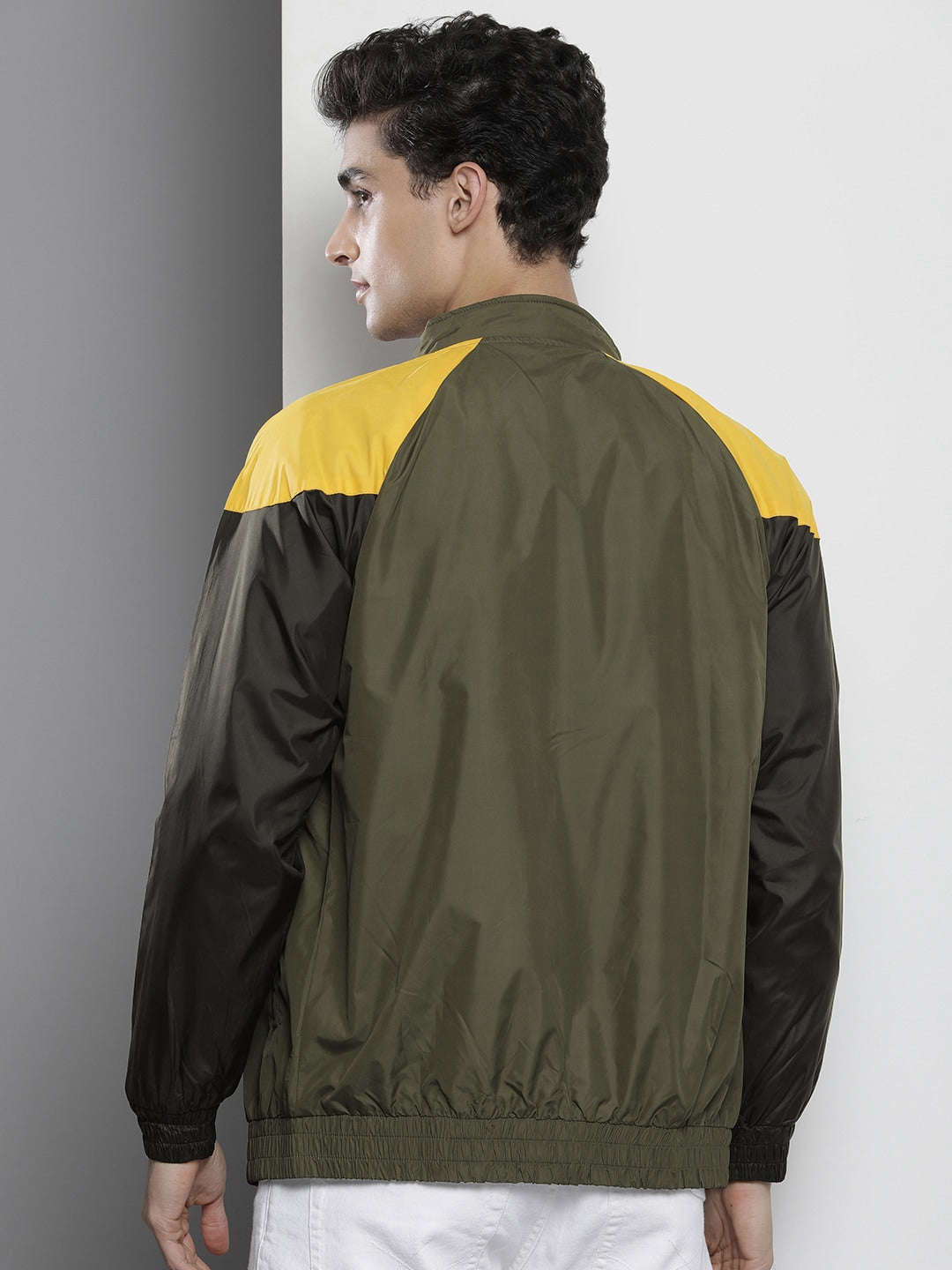 Shop Men Color Block Windcheater Online.