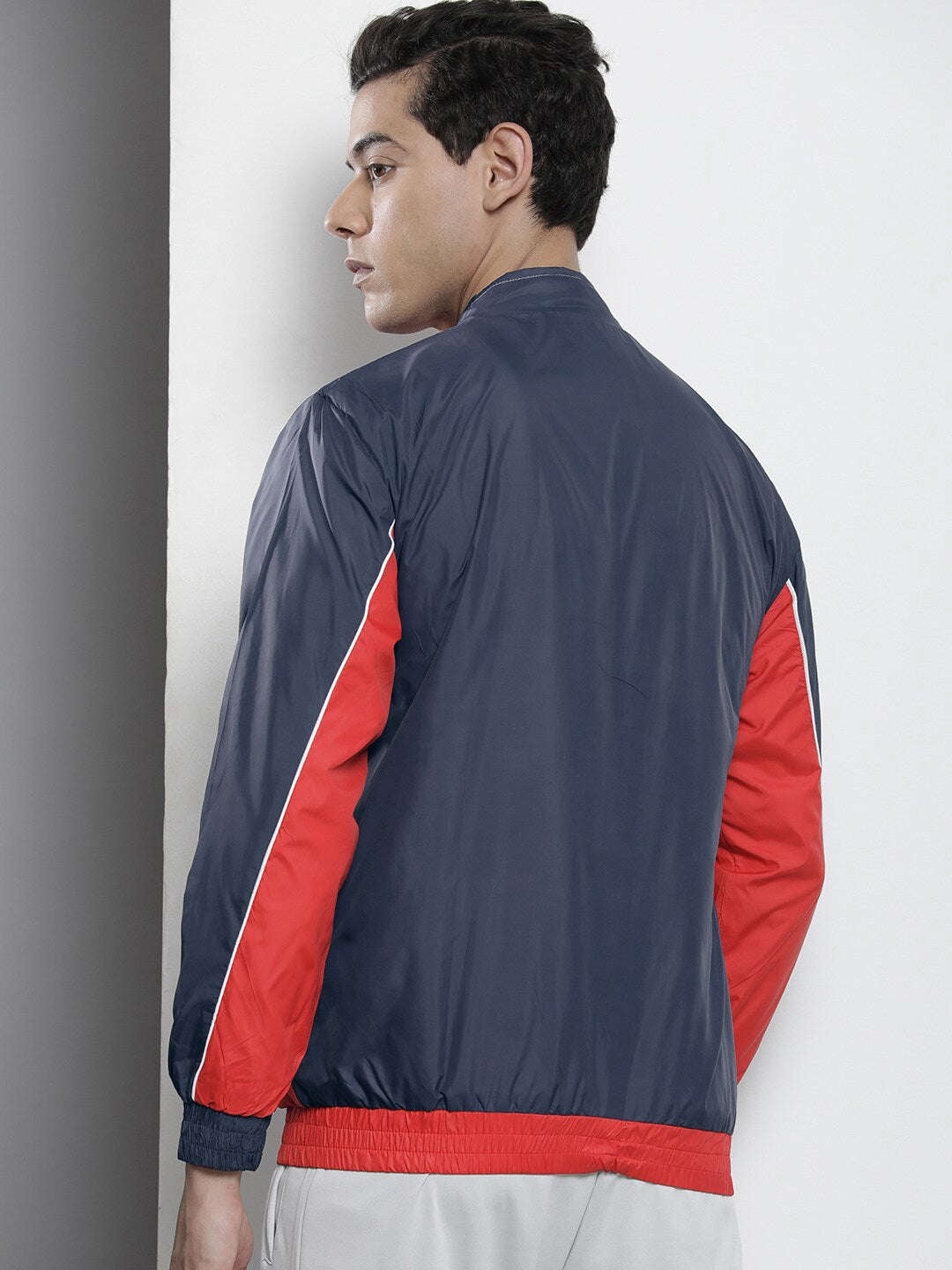 Shop Men Color Block Windcheater Online.